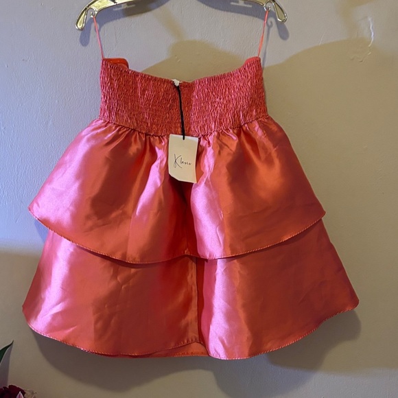 Elegant Pink Strapless Dress - Picture 3 of 4